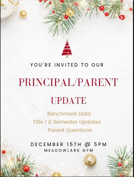 Principal/Parent Update