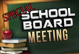 Special  School Board Meeting
