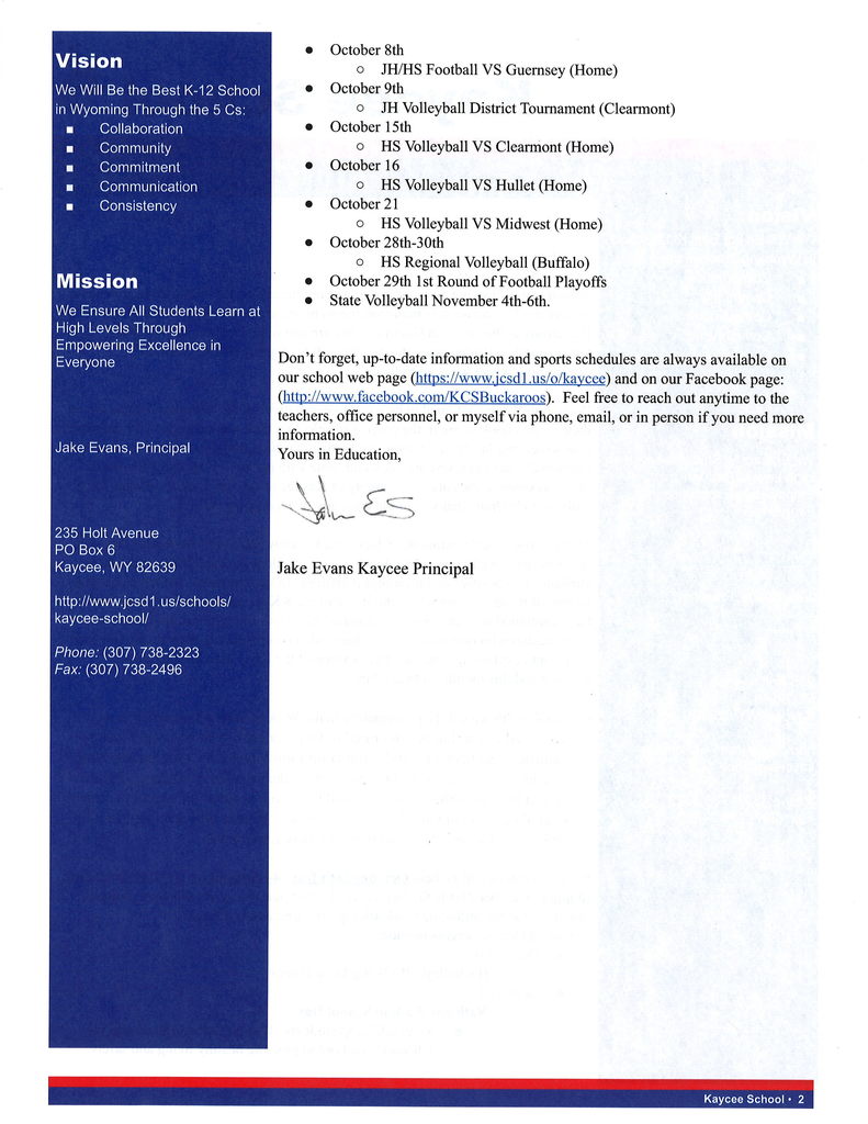 October News Letter 2