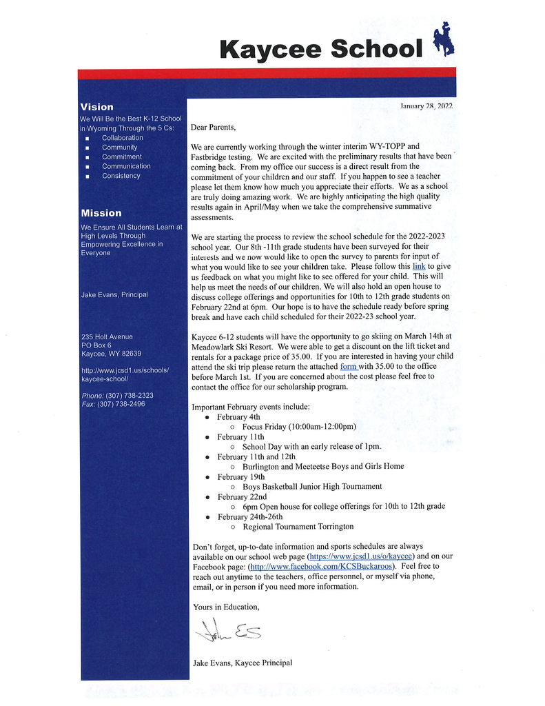 Live Feed Kaycee K 12 School