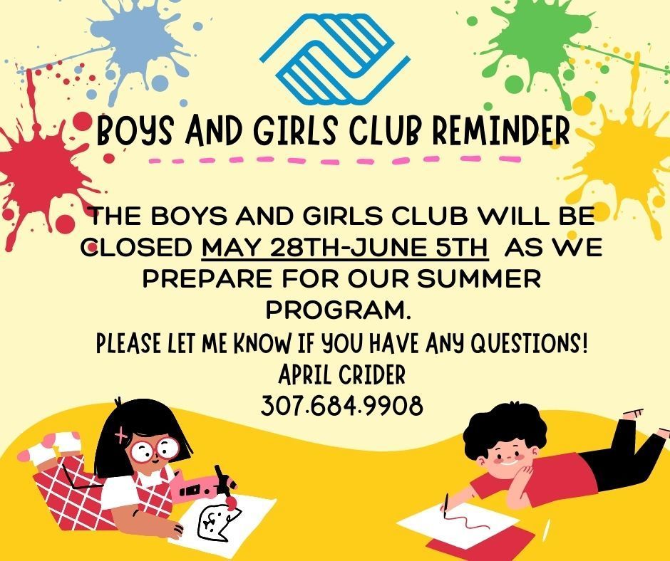 Boys and Girls Club Announcement 